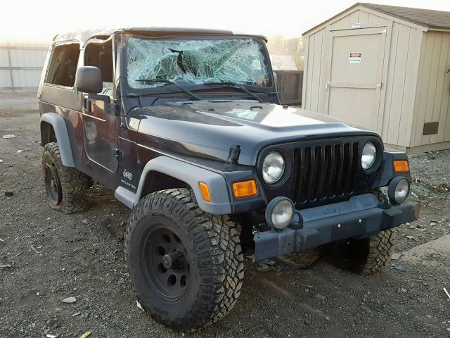 1J4FA44S25P316678 - 2005 JEEP WRANGLER / BLACK photo 1