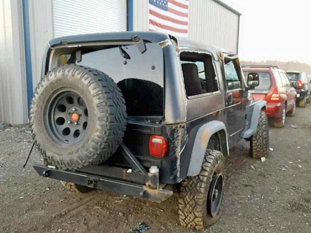 1J4FA44S25P316678 - 2005 JEEP WRANGLER / BLACK photo 4