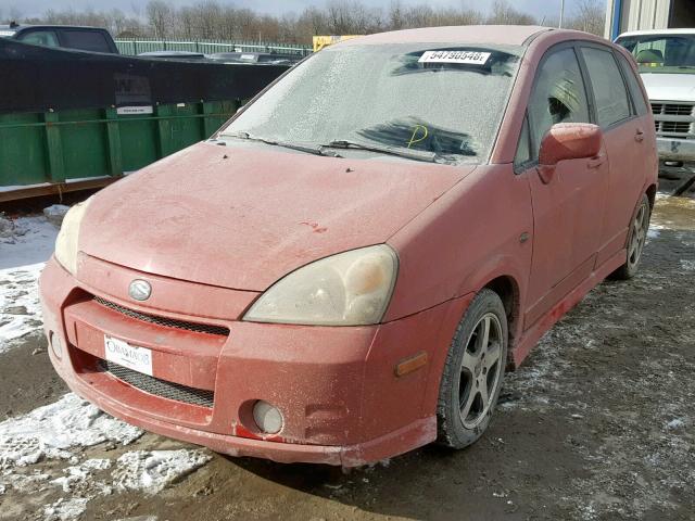 JS2RD41H135201507 - 2003 SUZUKI AERIO SX RED photo 2