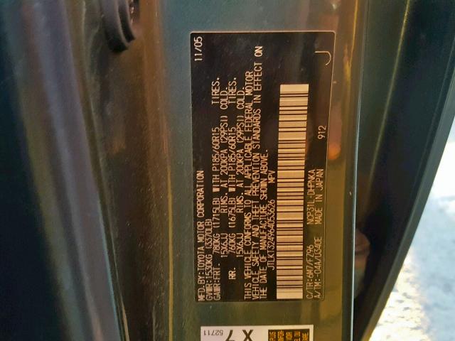 JTLKT324964053626 - 2006 TOYOTA SCION XB 黑色 照片 10