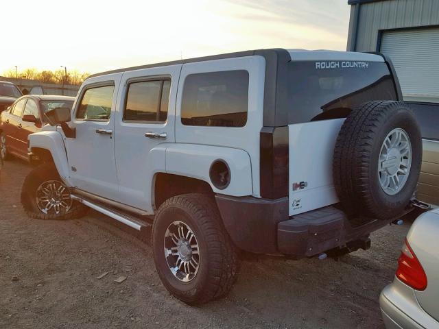 5GTEN13EX88183837 - 2008 HUMMER H3 WHITE photo 3