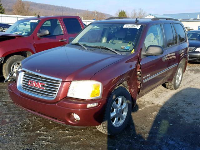 1GKDT13S862306957 - 2006 GMC ENVOY BURGUNDY photo 2