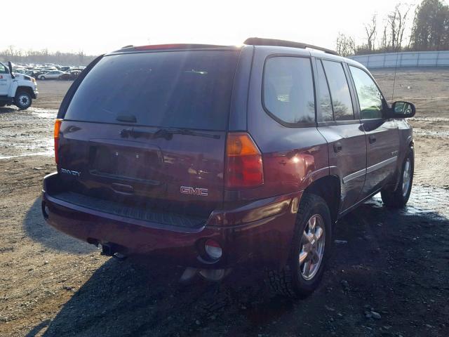 1GKDT13S862306957 - 2006 GMC ENVOY BURGUNDY photo 4