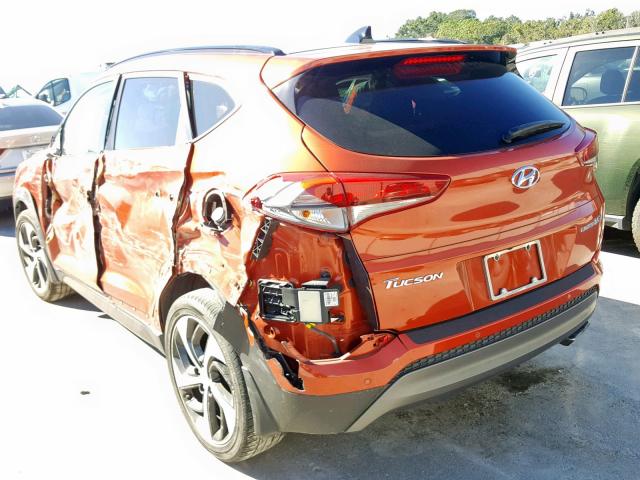 KM8J33A21GU098872 - 2016 HYUNDAI TUCSON LIM ORANGE photo 3