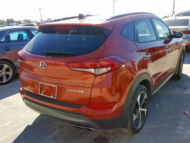 KM8J33A21GU098872 - 2016 HYUNDAI TUCSON LIM ORANGE photo 4