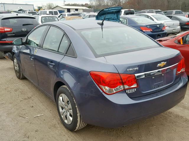 1G1PA5SH0E7148734 - 2014 CHEVROLET CRUZE LS BLUE photo 3