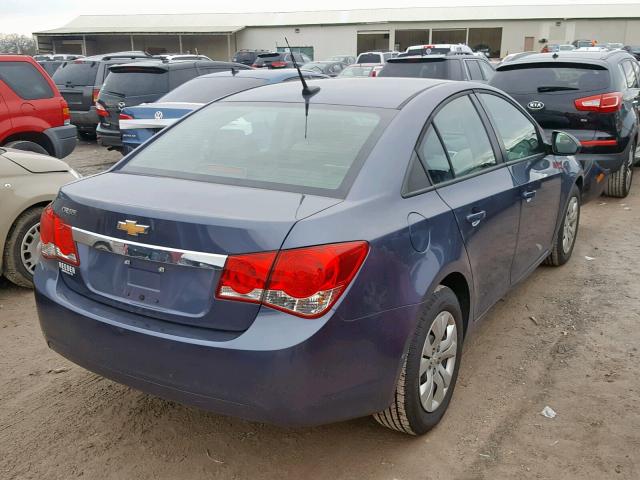 1G1PA5SH0E7148734 - 2014 CHEVROLET CRUZE LS BLUE photo 4