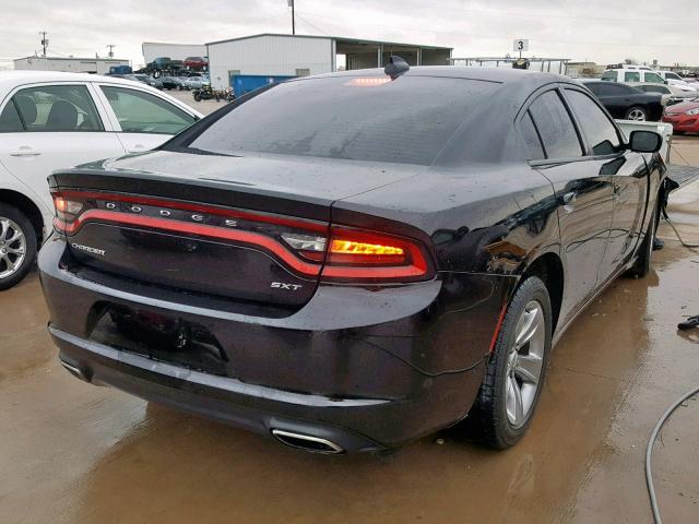 2C3CDXHG6GH126255 - 2016 DODGE CHARGER SX BLACK photo 4