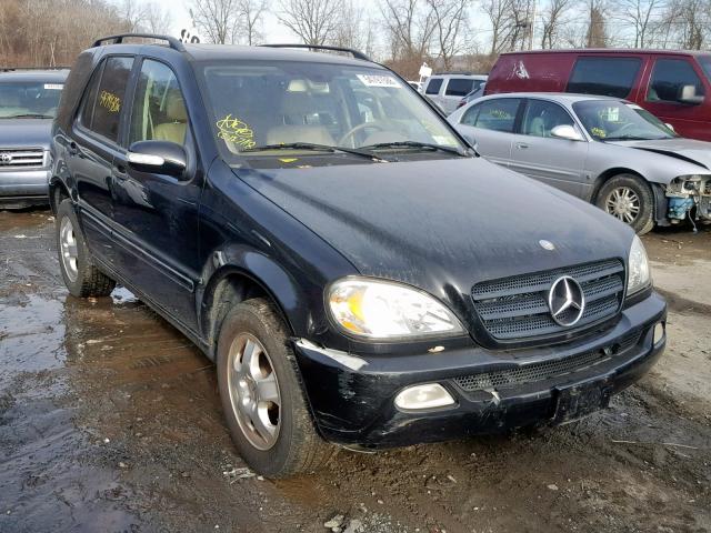 4JGAB54E02A297359 - 2002 MERCEDES-BENZ ML 320 BLACK photo 1