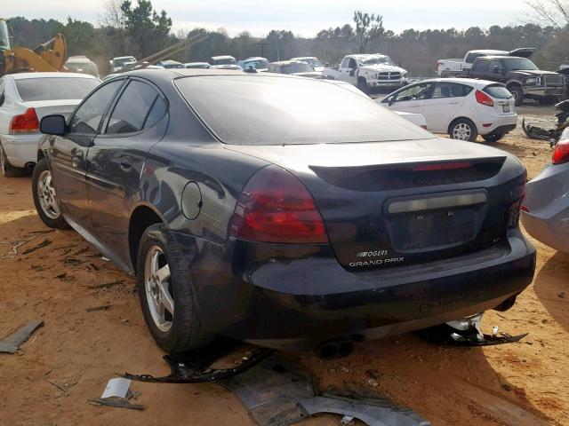 2G2WS522841163641 - 2004 PONTIAC GRAND PRIX BLACK photo 3