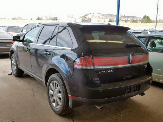 2LMDU88C68BJ39644 - 2008 LINCOLN MKX BLACK photo 3