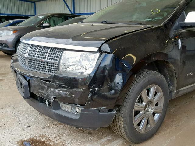 2LMDU88C68BJ39644 - 2008 LINCOLN MKX BLACK photo 9