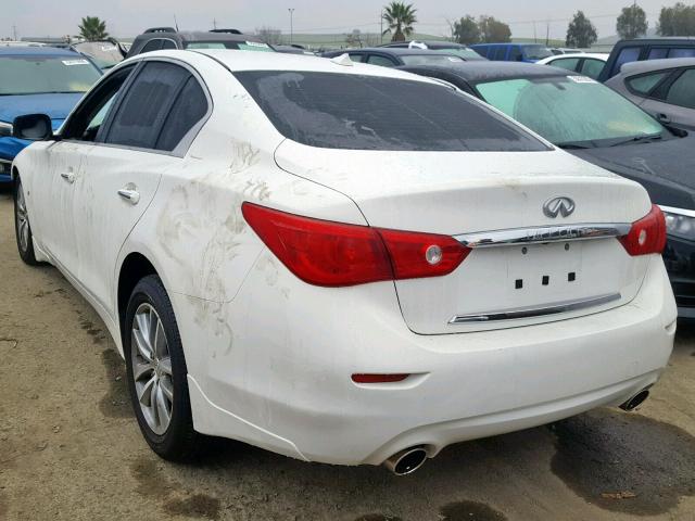 JN1BV7AP6FM348470 - 2015 INFINITI Q50 BASE WHITE photo 3