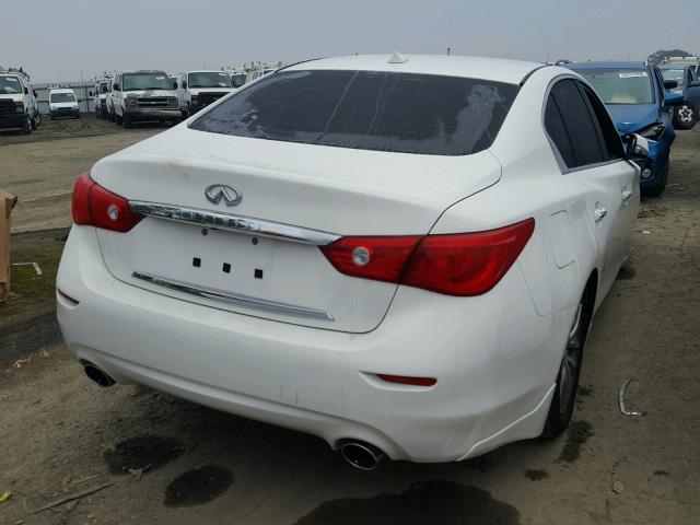 JN1BV7AP6FM348470 - 2015 INFINITI Q50 BASE WHITE photo 4