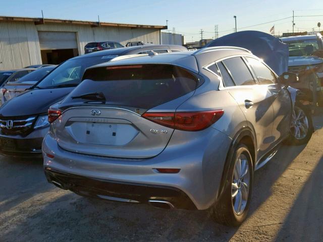 SJKCH5CPXHA021842 - 2017 INFINITI QX30 BASE SILVER photo 4