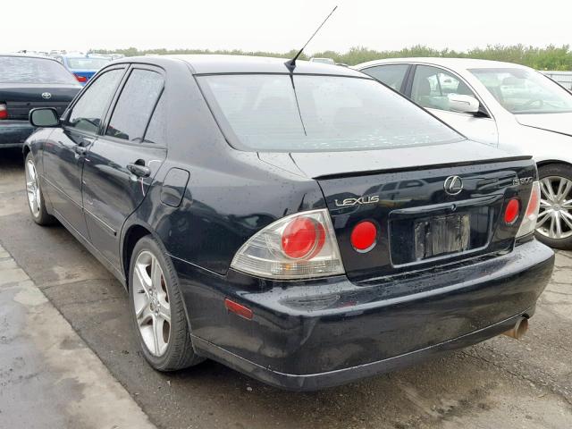 JTHBD182710013594 - 2001 LEXUS IS 300 BLACK photo 3