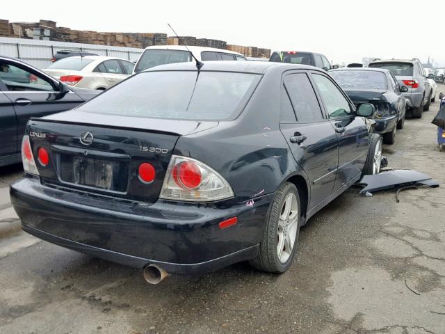 JTHBD182710013594 - 2001 LEXUS IS 300 BLACK photo 4