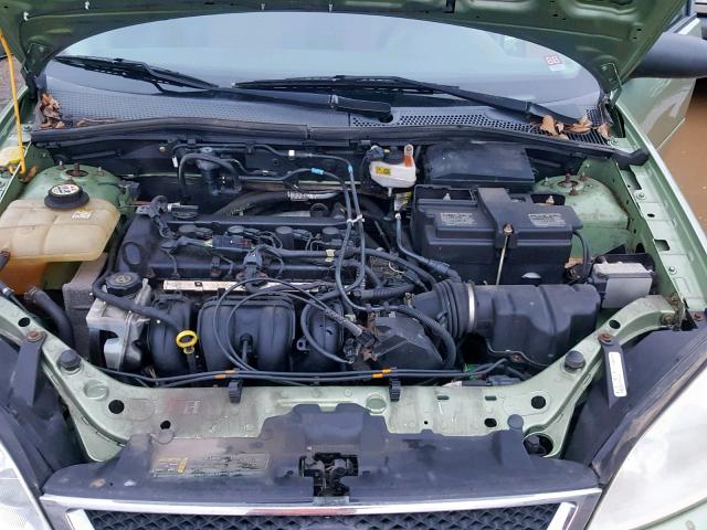 1FAFP34N97W235829 - 2007 FORD FOCUS ZX4 GREEN photo 7