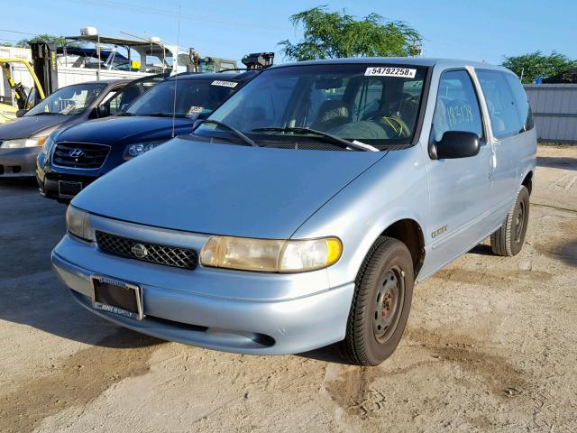 4N2ZN1114WD805987 - 1998 NISSAN QUEST XE BLUE photo 2