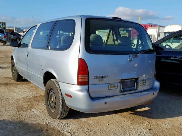 4N2ZN1114WD805987 - 1998 NISSAN QUEST XE BLUE photo 3