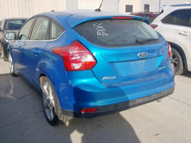 1FAHP3N26CL311144 - 2012 FORD FOCUS TITA BLUE photo 3