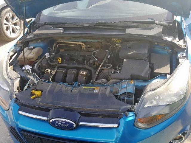 1FAHP3N26CL311144 - 2012 FORD FOCUS TITA BLUE photo 7