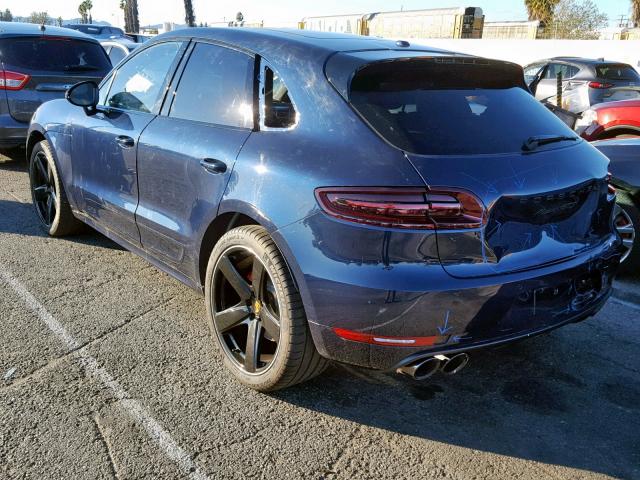 WP1AG2A54HLB54287 - 2017 PORSCHE MACAN GTS BLUE photo 3