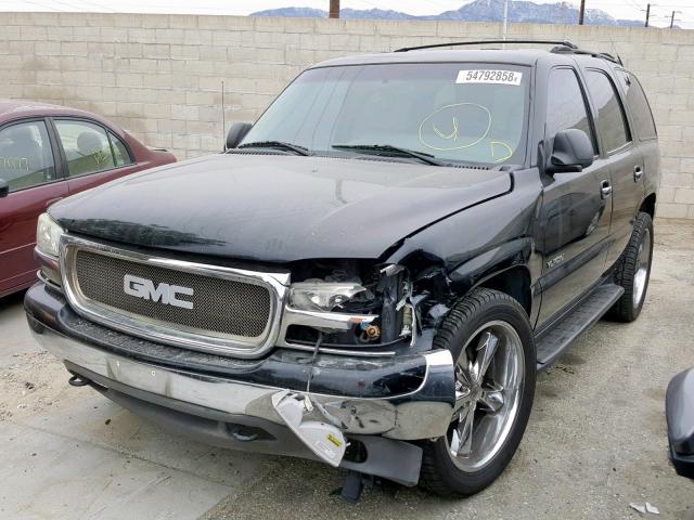 1GKEC13T01R206218 - 2001 GMC YUKON BLACK photo 2