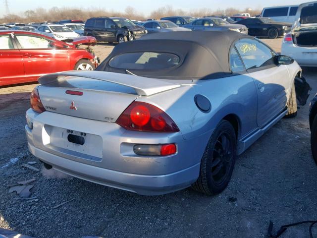 4A3AE85H51E222618 - 2001 MITSUBISHI ECLIPSE SP SILVER photo 4