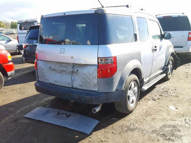 5J6YH28553L006364 - 2003 HONDA ELEMENT EX SILVER photo 4