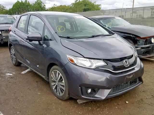 JHMGK5H75GS013122 - 2016 HONDA FIT EX GRAY photo 1