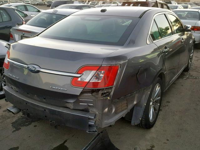 1FAHP2FW8BG180642 - 2011 FORD TAURUS LIM GRAY photo 4