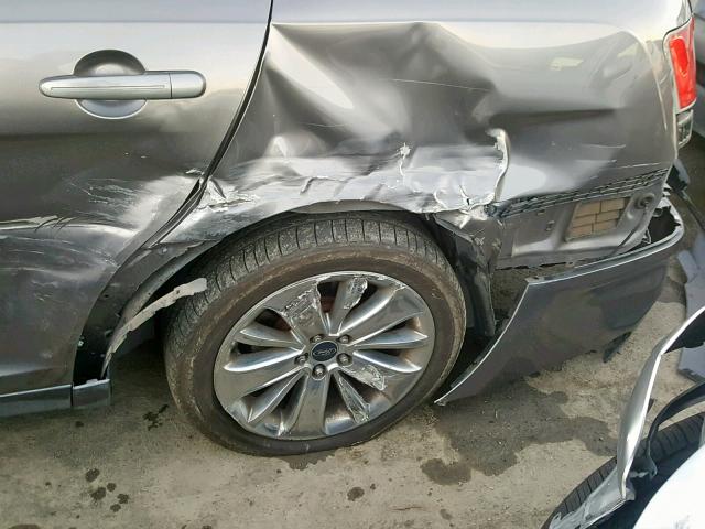 1FAHP2FW8BG180642 - 2011 FORD TAURUS LIM GRAY photo 9