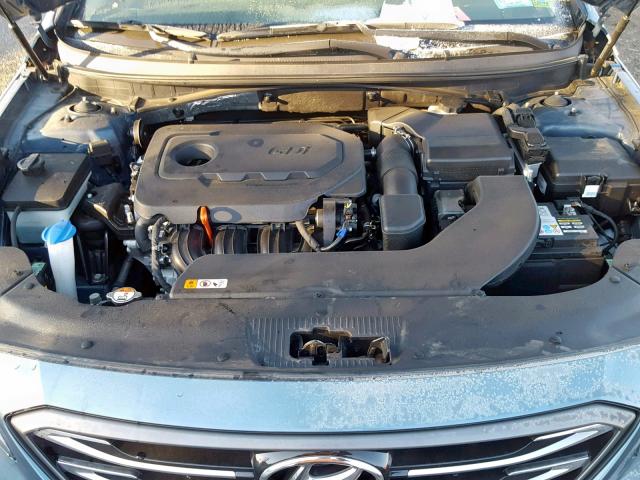 5NPE34AF0HH460152 - 2017 HYUNDAI SONATA SPO BLUE photo 7