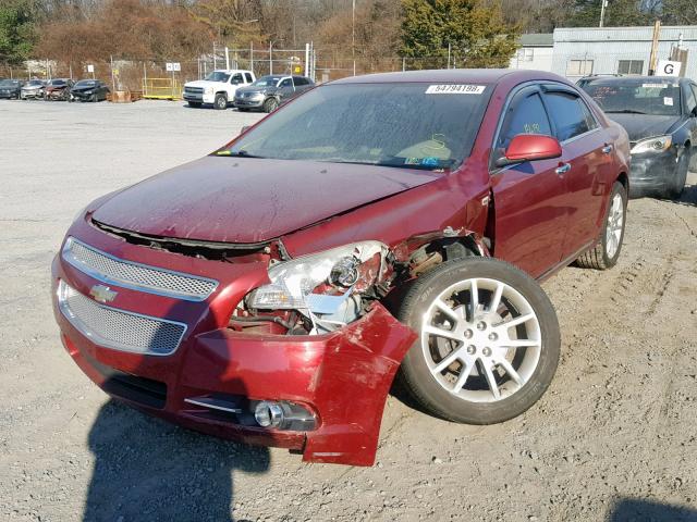 1G1ZK57748F231521 - 2008 CHEVROLET MALIBU LTZ წითელი ფოტო 2