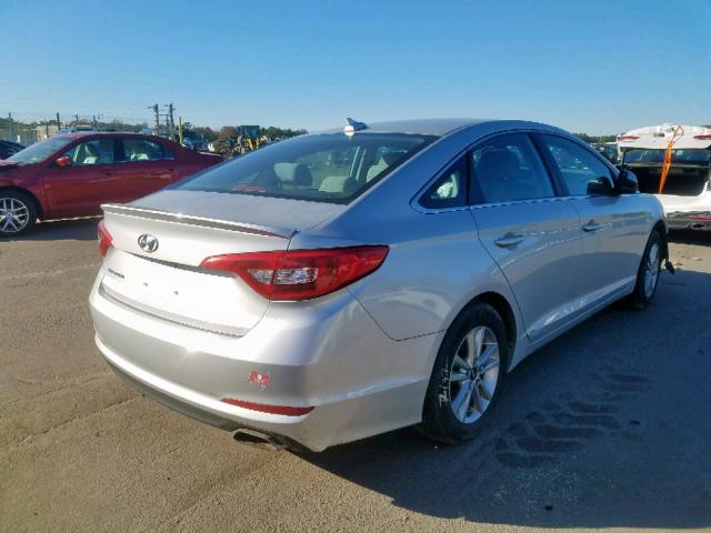 5NPE24AF3GH310019 - 2016 HYUNDAI ACCENT BAS SILVER photo 4