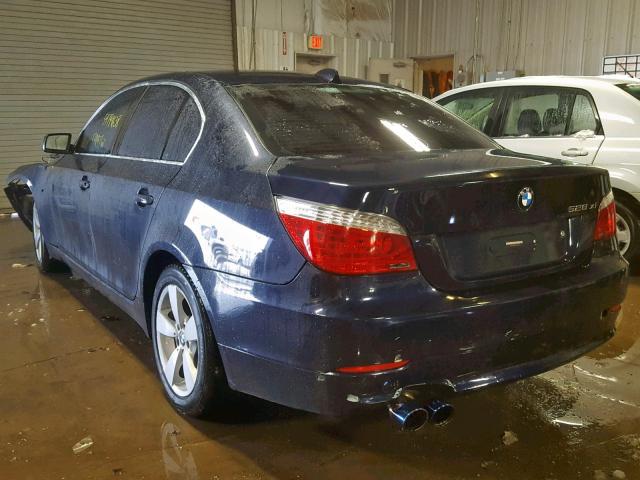 WBANV13538CZ58223 - 2008 BMW 528 XI BLUE photo 3