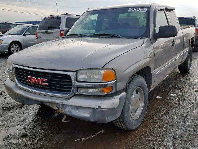 2GTEC19T211317834 - 2001 GMC NEW SIERRA BEIGE photo 2