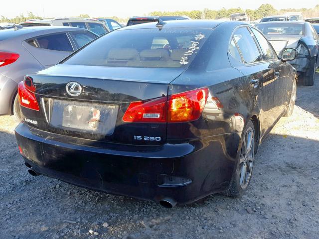 JTHBK262X82078386 - 2008 LEXUS IS 250 BLACK photo 4