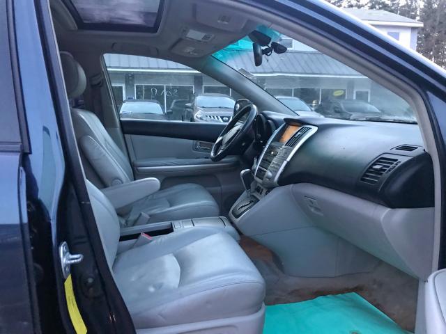 JTJHW31U360003498 - 2006 LEXUS RX 400 BLUE photo 5