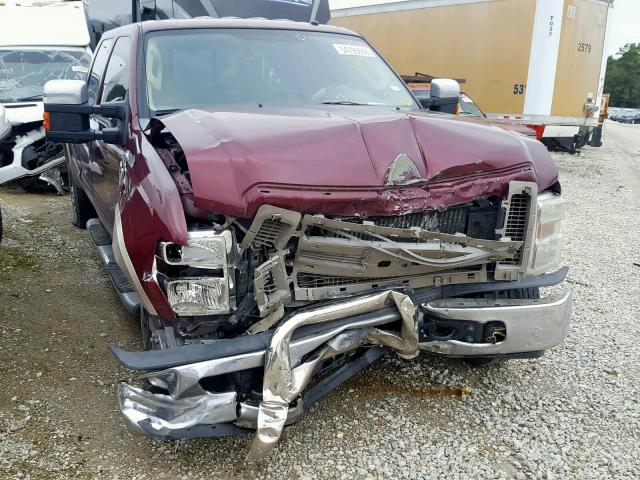 1FTWW31R58EA37129 - 2008 FORD F350 SRW S MAROON photo 1