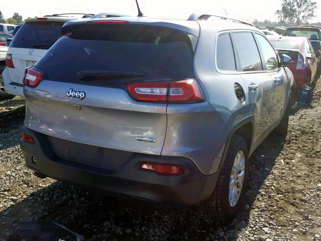 1C4PJMCB8FW709572 - 2015 JEEP CHEROKEE L GRAY photo 4