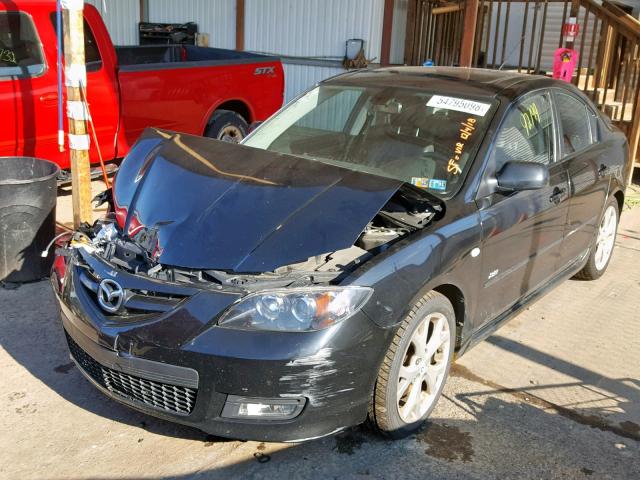 JM1BK324881129131 - 2008 MAZDA 3 S BLACK photo 2