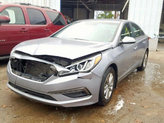 5NPE24AA8FH154854 - 2015 HYUNDAI SONATA ECO SILVER photo 2