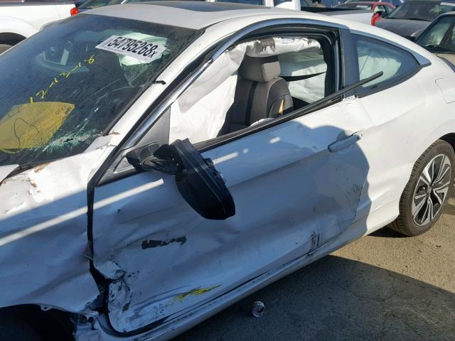 2HGFC3B79HH361104 - 2017 HONDA CIVIC EXL WHITE photo 10