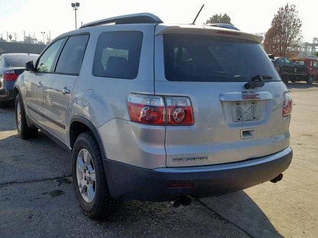 1GKER13D79J177379 - 2009 GMC ACADIA SLE SILVER photo 3