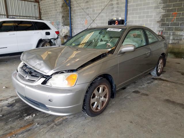 1HGEM229X3L073124 - 2003 HONDA CIVIC EX GOLD photo 2