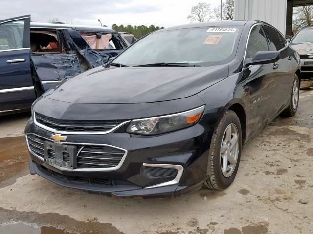 1G1ZB5ST6HF105505 - 2017 CHEVROLET MALIBU LS BLACK photo 2