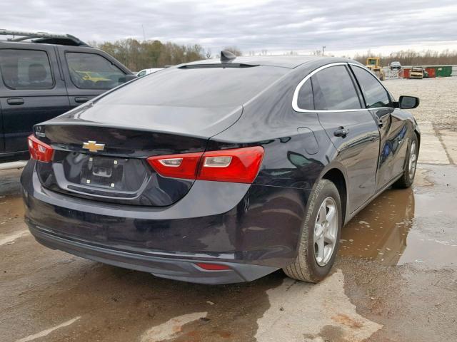 1G1ZB5ST6HF105505 - 2017 CHEVROLET MALIBU LS BLACK photo 4