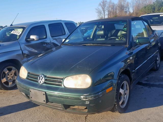 3VWDC21V6YM808812 - 2000 VOLKSWAGEN CABRIO GLS GREEN photo 2